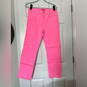 Lilly Pulitzer Neon Pink Straight-Leg Jeans